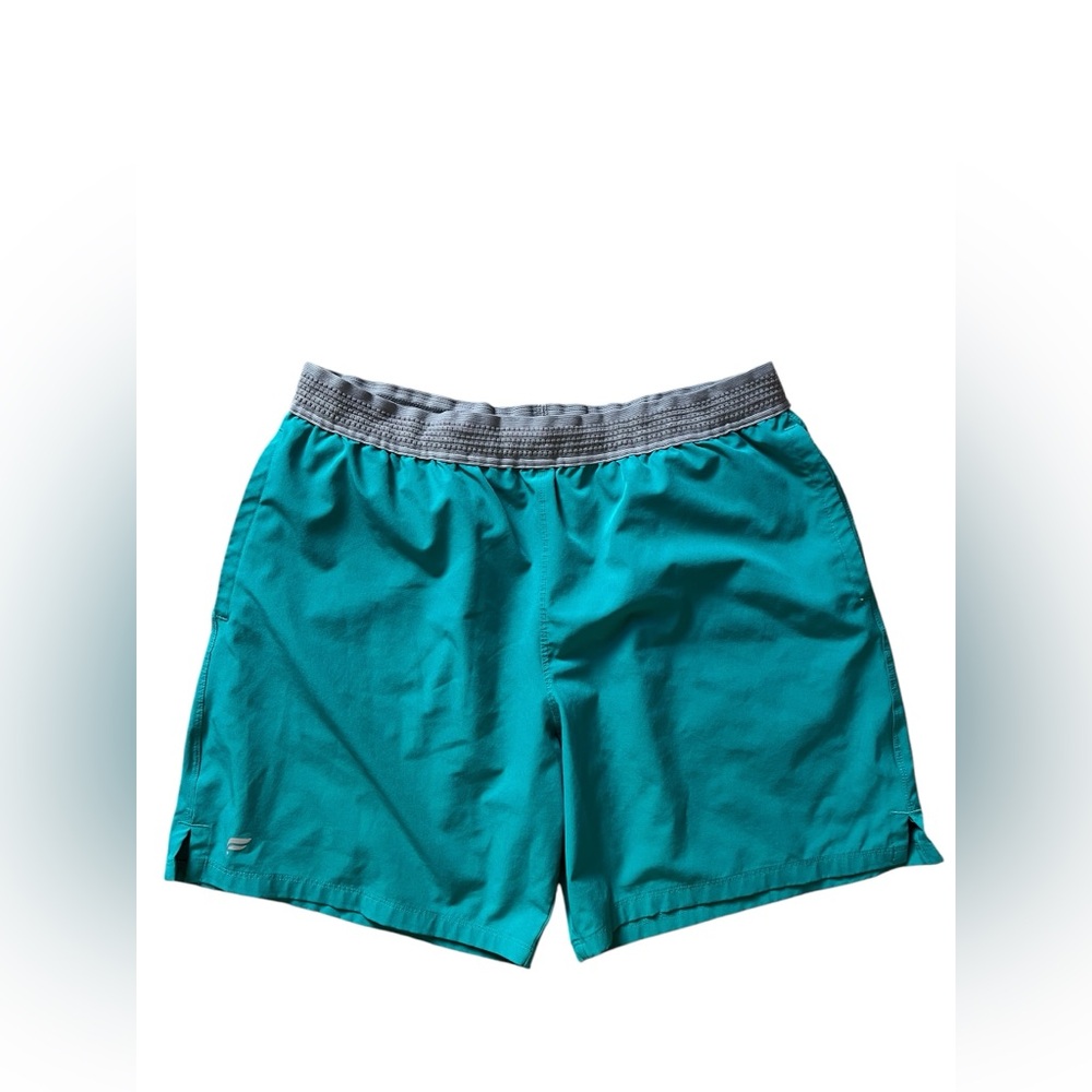 Fabletics “The Fundamental” Shorts Adult Men’s Large Green UNLINED Gym EXCELLENT